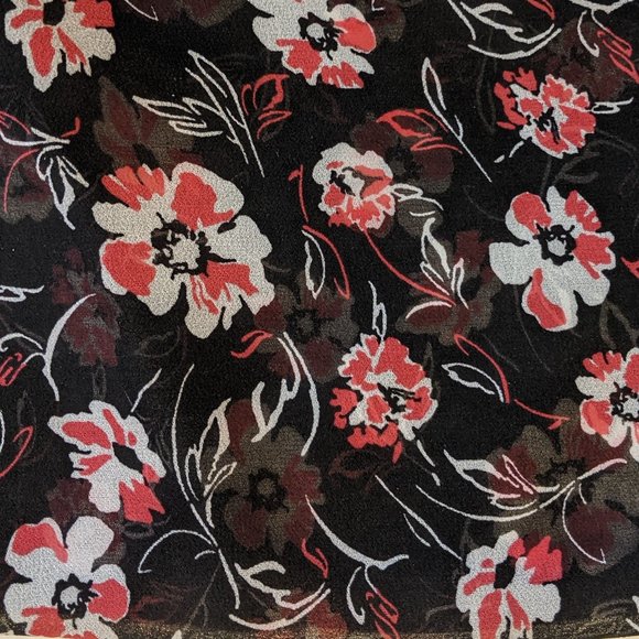 Calvin Klein Long Sleeve Floral Bell Sleeves Blouse Size XS - Picture 7 of 14